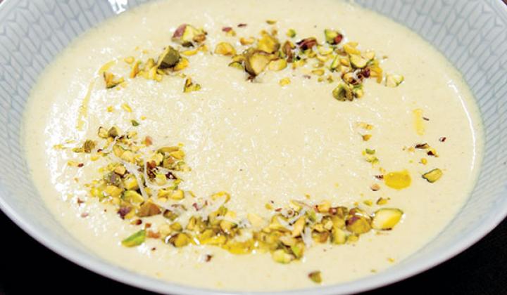 Pistachio Cauliflower Soup